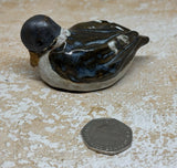 Little Stoneware Duck - Handmade Ceramic Sculpture
