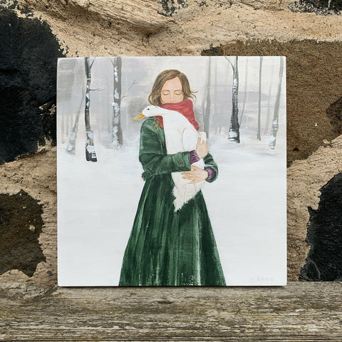 A Sense Of Stillness - Original Painting On Wood