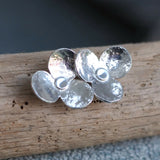 Silver Flower Stud Earrings