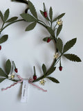 Wild Strawberry Wreath - Paper Sculpture