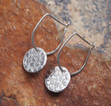 Silver Disc Earrings