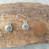 Silver Sea Urchin Earrings