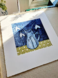 Spring Jug - Collagraph Print