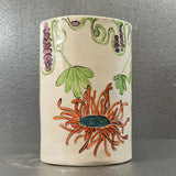 Reaching Leaves Vase / Utensil Holder - Handmade Ceramic