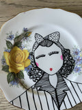 Illustrated Vintage Plate - MARIA