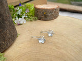 Silver Blossom Drop Earrings by Curious Magpie Jewellery (4)