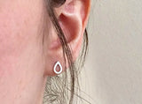 Silver Dewdrop Earrings by Curious Magpie 4