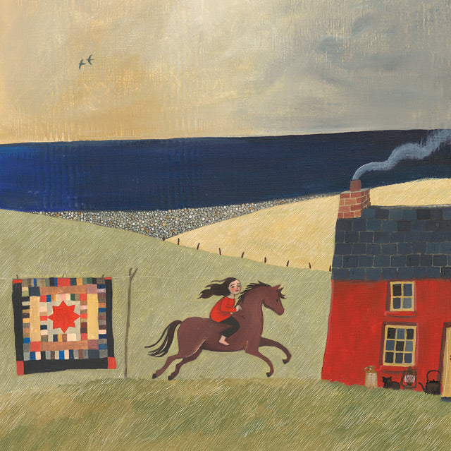 Valeriane Leblond, The Ride of Her Life, Fine Art Greeting Card