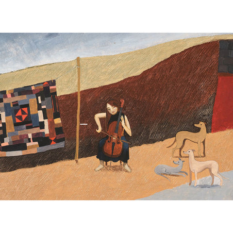 A fine art greeting card by painter Valeriane Leblond