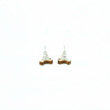 Hummingbird Earrings Silver Plated Backs