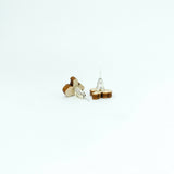 Elephant Earrings Silver Plated Backs