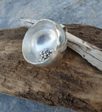 Fine Silver Domed Statement Pendant - Hallmarked