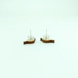 Zebra Finch Earrings Sterling Silver Backs