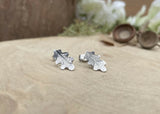 Silver Oak Leaf Earrings by Curious Magpie Jewellery (4)