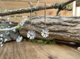 Gold & Silver Daisy Drop Earrings by Curious Magpie Jewellery (3)