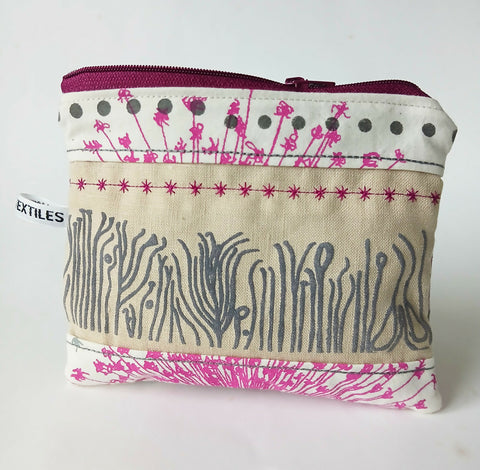 Embroidered Zip Purse