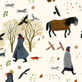 Snowy Field - Gift Wrap - Sheet