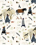 Snowy Field - Gift Wrap - Sheet