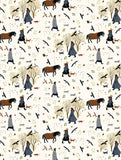 Snowy Field - Gift Wrap - Sheet