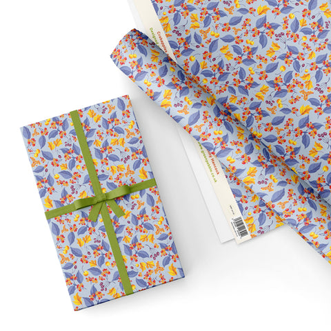 Crabapples and Berries - Gift Wrap - Sheet