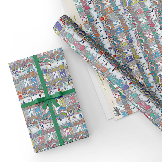 Winter Town - Gift Wrap - Sheet