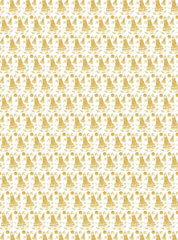 Lighthouse - Gold - Gift Wrap - Sheet