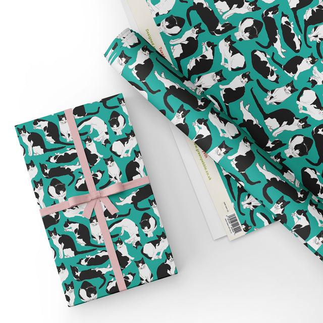 Tuxedo Cats - Gift Wrap - Sheet