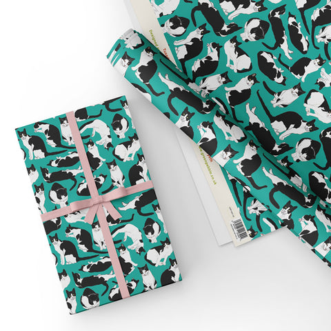 Tuxedo Cats - Gift Wrap - Sheet