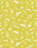 Hares, Green - Gift Wrap - 1 Sheet