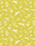 Hares, Green - Gift Wrap - 1 Sheet (WRP RB0 04)