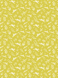 Hares, Green - Gift Wrap - 1 Sheet (WRP RB0 04)