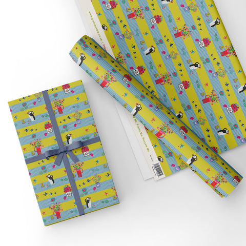 Puffin Jug - Gift Wrap - Sheet