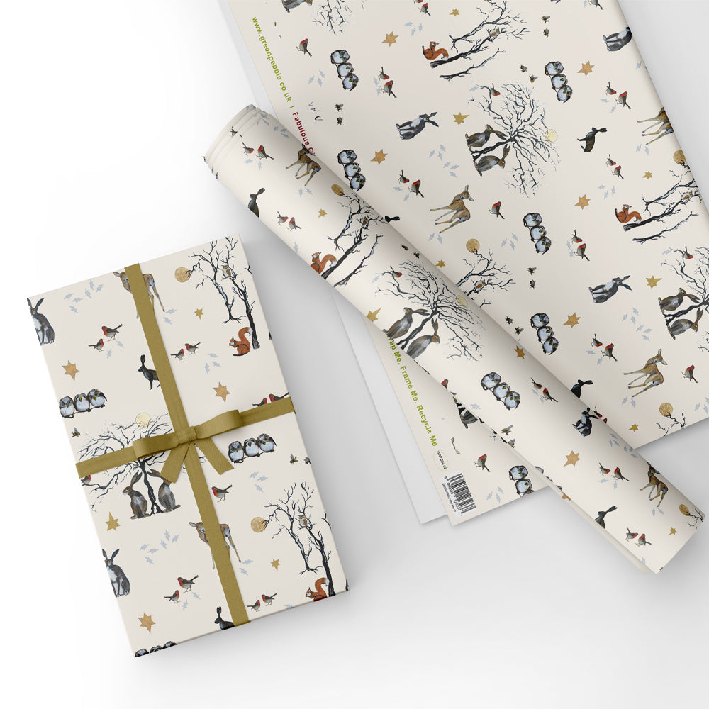 Snowy Woodland - Gift Wrap - Sheet