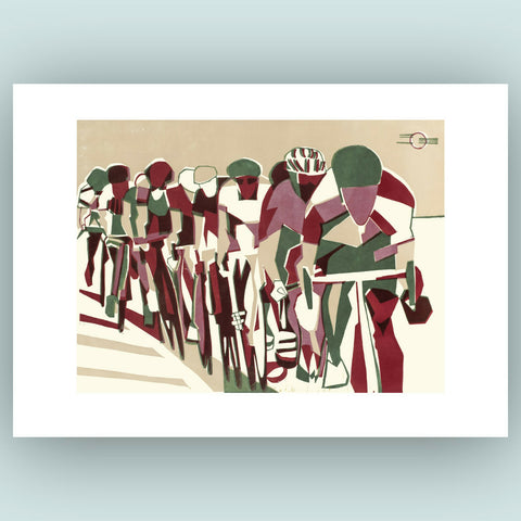 Echelon - Linocut Print
