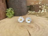 Gold & Silver Large Daisy Stud Earrings by Curious Magpie Jewellery