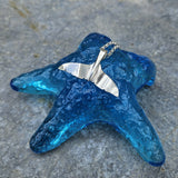 Silver Whale Tail Pendant - Sterling Silver