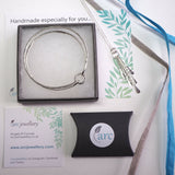 Silver Spiral Hoop Earrings