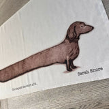 Dachshund Tea Towel
