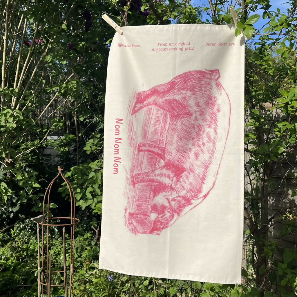 Pig Tea Towel