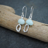 Mismatched Molten Silver Earrings