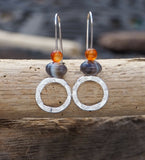 Silver hoop earrings