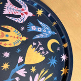 Folk Birds - Round Tray