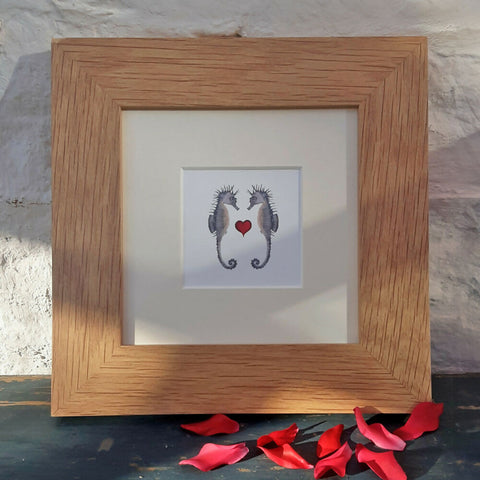 Seahorses in Love - Framed Print