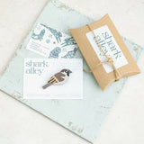 House Sparrow - Hand Painted Brooch
