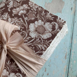 WM Brown & white flowers NO.2