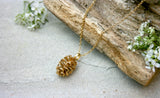 Gold Pinecone Necklace by Curious Magpie 3