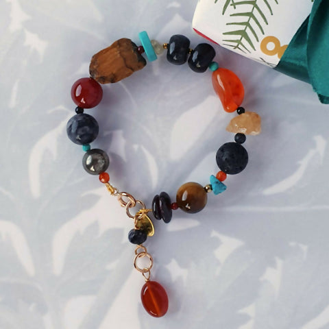 Fire - Pebble Gemstone Bracelet