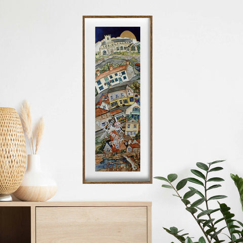 Dawdling Past Reedbed And Old Flint, Cley Next The Sea - Limited Edition Giclee Print