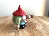 Hand Sculpted Drinking Gnome
