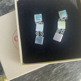 turquoise drop earrings long 5